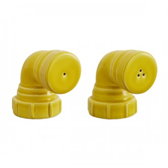 Salt & Pepper Pipes (Set of 2) - Yellow
