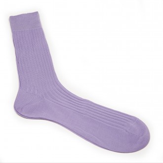 Dancy's Lilac Ribbed Sock