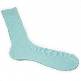 Dancy's Aqua Ribbed Sock