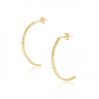 Karma Hoop Earrings in Gold (large)
