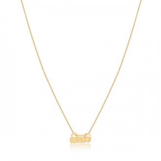 Short Bar Necklace in Gold