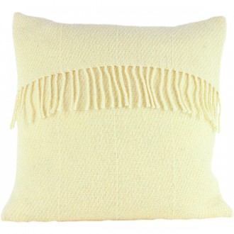 Handmade Romney Wool Fostum White Clover Cushion