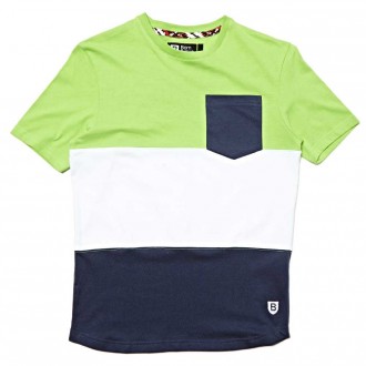 Born British Striped T-Shirt Green 
