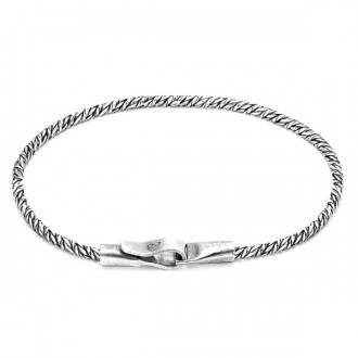 Forestay Single Sail Silver Chain Bracelet