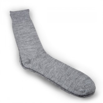 Grey Alpaca Sock