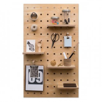 Peg-it-all Pegboard - Wall-mounted Storage Panel