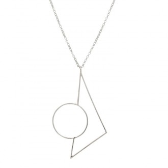 Little Circle, Big Triangle Necklace 