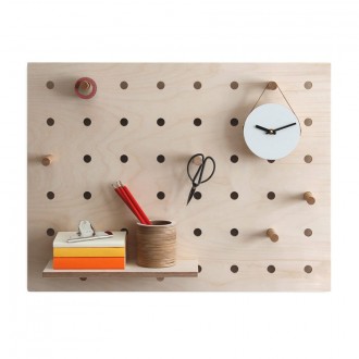 Peg-it-all Little Pegboard - Wall-mounted Storage Panel in natural