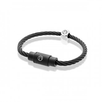 Cable™ PVD Matte Black Bracelet