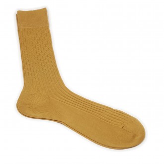 Dancy's Mustard Ribbed Sock