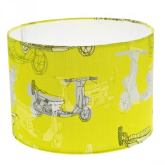 Retro Scooter Lampshade Yellow (available in 3 sizes)