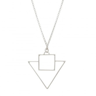 Square in a Triangle Necklace 