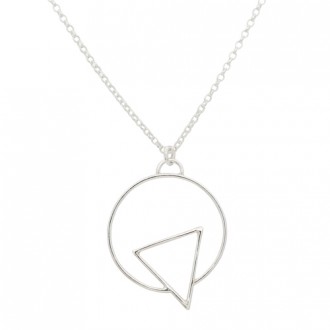 Triangle in a Circle Necklace