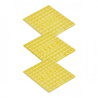 Manhole Coasters (set of 3) - Yellow